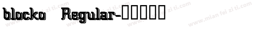 blocko  Regular字体转换